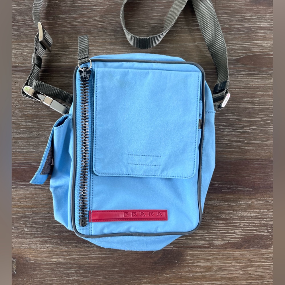 Prada Sport Y2K Utility Light Blue Crossbody Bag